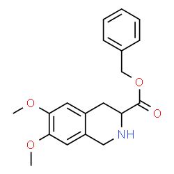 ChemSpider 2D Image | Benzyl 6,7-dimethoxy 1,2,3,4-tetrahydroisoquinoline-3-carboxylate | C19H21NO4