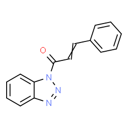 ChemSpider 2D Image | 1-Benzotriazol-1-yl-3-phenyl-propenone | C15H11N3O