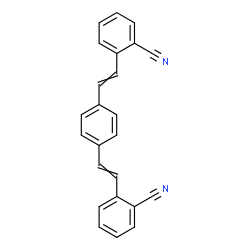ChemSpider 2D Image | 2,2'-(1,4-Phenylenedi-2,1-ethenediyl)dibenzonitrile | C24H16N2