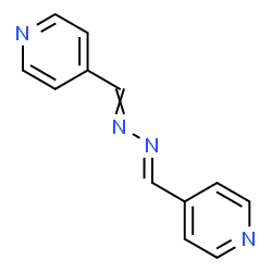 ChemSpider 2D Image | 4-{(E)-[(4-Pyridinylmethylene)hydrazono]methyl}pyridine | C12H10N4