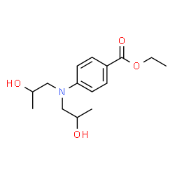 ChemSpider 2D Image | Ethyl 4-[bis(2-hydroxypropyl)amino]benzoate | C15H23NO4