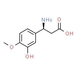 ChemSpider 2D Image | (S)-3-(3-hydroxy-4-methoxyphenyl)-β-alanine | C10H13NO4