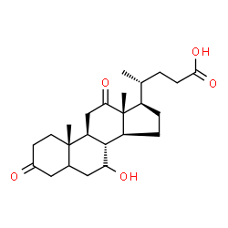 ChemSpider 2D Image | 7-Hydroxy-3,12-dioxocholan-24-oic acid | C24H36O5