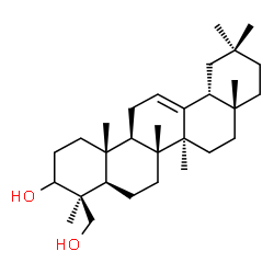 ChemSpider 2D Image | olean-12-en-3,24-diol | C30H50O2
