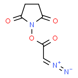 ChemSpider 2D Image | 1-(2-Diazoacetoxy)-2,5-pyrrolidinedione | C6H5N3O4