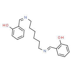 ChemSpider 2D Image | 2-[(E)-({6-[(Z)-(2-Hydroxybenzylidene)amino]hexyl}imino)methyl]phenol | C20H24N2O2