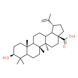ChemSpider 2D Image | (3beta,5xi,9xi,13xi,18xi)-3-Hydroxylup-20(29)-en-28-oic acid | C30H48O3
