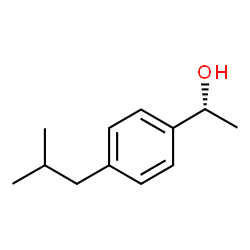 ChemSpider 2D Image | (1R)-1-(4-Isobutylphenyl)ethanol | C12H18O