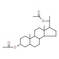 ChemSpider 2D Image | (3alpha)-Pregnane-3,20-diyl diacetate | C25H40O4