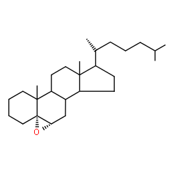 ChemSpider 2D Image | (5alpha,6alpha,8xi,9xi,10xi,13xi,14xi,17xi,20S)-5,6-Epoxycholestane | C27H46O