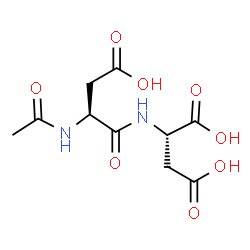 ChemSpider 2D Image | N-Acetyl-L-alpha-aspartyl-L-aspartic acid | C10H14N2O8