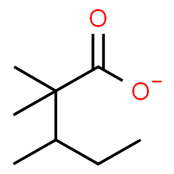 ChemSpider 2D Image | 2,2,3-Trimethylpentanoate | C8H15O2