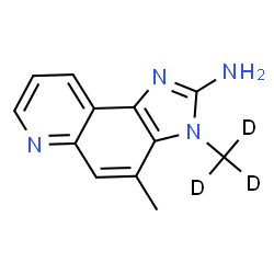 ChemSpider 2D Image | 3H-Imidazo[4,5-f]quinolin-2-amine, 4-methyl-3-(methyl-d3)- | C12H9D3N4