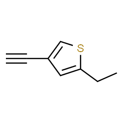 ChemSpider 2D Image | 2-Ethyl-4-ethynylthiophene | C8H8S