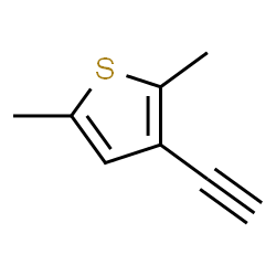 ChemSpider 2D Image | 3-Ethynyl-2,5-dimethylthiophene | C8H8S