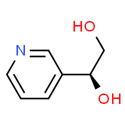 ChemSpider 2D Image | (1S)-1-(3-Pyridinyl)-1,2-ethanediol | C7H9NO2
