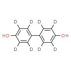 ChemSpider 2D Image | 4,4'-(~2~H_8_)Biphenyldiol | C12H2D8O2