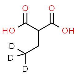 ChemSpider 2D Image | (2,2,2-~2~H_3_)Ethylmalonic acid | C5H5D3O4
