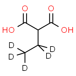 ChemSpider 2D Image | Ethyl-d5-malonic Acid | C5H3D5O4