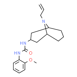 ChemSpider 2D Image | 1-(9-Allyl-9-azabicyclo[3.3.1]non-3-yl)-3-(2-methoxyphenyl)urea | C19H27N3O2