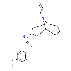 ChemSpider 2D Image | 1-(9-Allyl-9-azabicyclo[3.3.1]non-3-yl)-3-(3-methoxyphenyl)urea | C19H27N3O2
