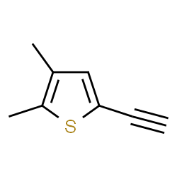 ChemSpider 2D Image | 5-Ethynyl-2,3-dimethylthiophene | C8H8S