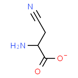 ChemSpider 2D Image | 2-Amino-3-cyanopropanoate | C4H5N2O2