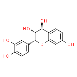 ChemSpider 2D Image | (2R,3R,4R)-2-(3,4-Dihydroxyphenyl)-3,4,7-chromanetriol | C15H14O6