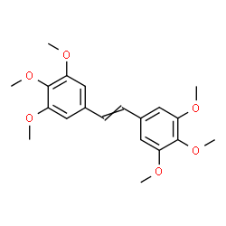 ChemSpider 2D Image | 1,1'-(1,2-Ethenediyl)bis(3,4,5-trimethoxybenzene) | C20H24O6