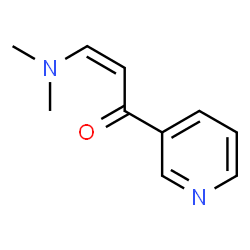 ChemSpider 2D Image | (2Z)-3-(Dimethylamino)-1-(3-pyridinyl)-2-propen-1-one | C10H12N2O