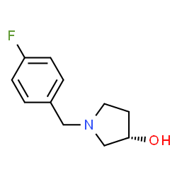 ChemSpider 2D Image | (3S)-1-(4-Fluorobenzyl)-3-pyrrolidinol | C11H14FNO