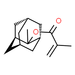ChemSpider 2D Image | (1R,3S,5R,7S)-2-Methyladamantan-2-yl methacrylate | C15H22O2
