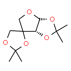 ChemSpider 2D Image | (3a'S,6a'R)-2,2,2',2'-Tetramethyldihydrospiro[1,3-dioxolane-4,6'-furo[2,3-d][1,3]dioxole] | C11H18O5