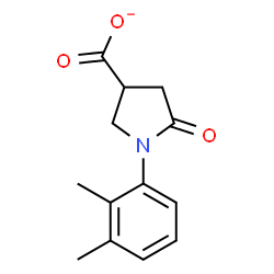 ChemSpider 2D Image | 1-(2,3-Dimethylphenyl)-5-oxo-3-pyrrolidinecarboxylate | C13H14NO3