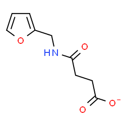ChemSpider 2D Image | 4-[(2-Furylmethyl)amino]-4-oxobutanoate | C9H10NO4