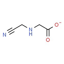 ChemSpider 2D Image | [(Cyanomethyl)amino]acetatato | C4H5N2O2