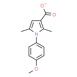 ChemSpider 2D Image | 1-(4-Methoxyphenyl)-2,5-dimethyl-1H-pyrrole-3-carboxylate | C14H14NO3
