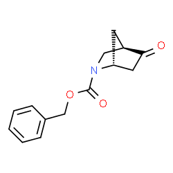 ChemSpider 2D Image | Benzyl (1R,4R)-5-oxo-2-azabicyclo[2.2.1]heptane-2-carboxylate | C14H15NO3
