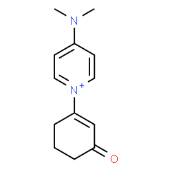 ChemSpider 2D Image | 4-(Dimethylamino)-1-(3-oxo-1-cyclohexen-1-yl)pyridinium | C13H17N2O