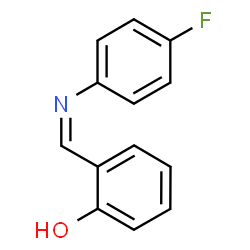 ChemSpider 2D Image | 2-{(Z)-[(4-Fluorophenyl)imino]methyl}phenol | C13H10FNO
