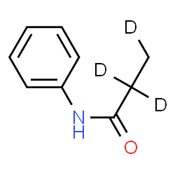 ChemSpider 2D Image | N-Phenyl(2,2,3-~2~H_3_)propanamide | C9H8D3NO