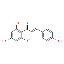 ChemSpider 2D Image | 3,5-Dihydroxy-2-[(2E)-3-(4-hydroxyphenyl)-2-propenoyl]phenolate | C15H11O5