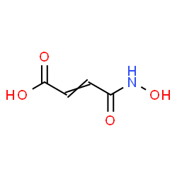 ChemSpider 2D Image | 4-(Hydroxyamino)-4-oxo-2-butenoic acid | C4H5NO4