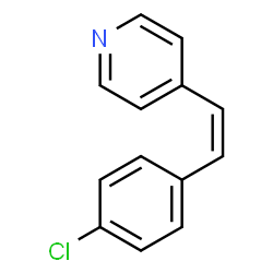 ChemSpider 2D Image | 4-[(Z)-2-(4-Chlorophenyl)vinyl]pyridine | C13H10ClN
