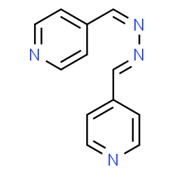 ChemSpider 2D Image | 4-{(E)-[(2Z)-(4-Pyridinylmethylene)hydrazono]methyl}pyridine | C12H10N4