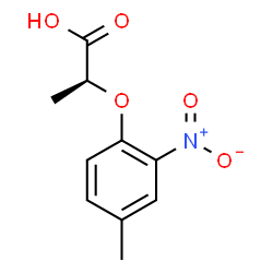 ChemSpider 2D Image | (2S)-2-(4-Methyl-2-nitrophenoxy)propanoic acid | C10H11NO5