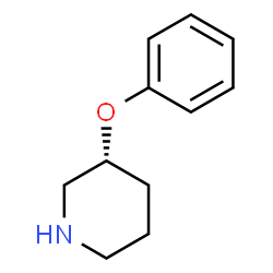 ChemSpider 2D Image | (3R)-3-Phenoxypiperidine | C11H15NO