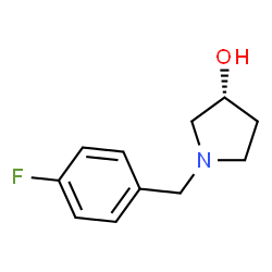 ChemSpider 2D Image | (R)-1-(4-fluorobenzyl)pyrrolidin-3-ol | C11H14FNO