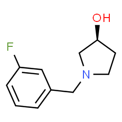 ChemSpider 2D Image | (S)-1-(3-fluorobenzyl)pyrrolidin-3-ol | C11H14FNO
