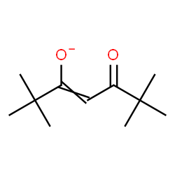 ChemSpider 2D Image | 2,2,6,6-Tetramethyl-5-oxo-3-hepten-3-olate | C11H19O2